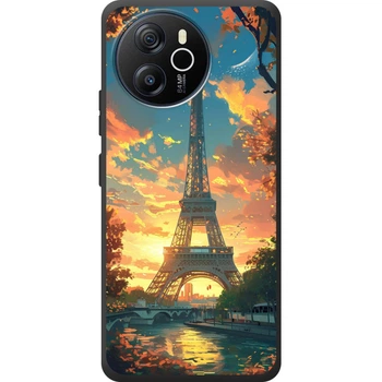 Силиконовый Чехол с Картинкой для Blackview Shark 8 Принт (Париж, Эйфелева Башня) (70015-ysm037)