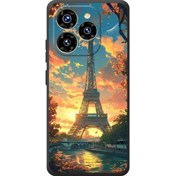 Силиконовый Чехол с Картинкой для Oukitel C50 Принт (Париж, Эйфелева Башня) (70011-ysm037)