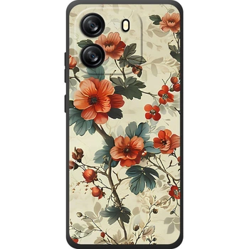 Силиконовый Чехол с Картинкой для Blackview Oscal Flat 1C Принт (Цветок Сакура) (70026-ysm008)