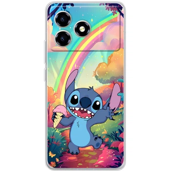 Силиконовый Чехол с Картинкой для ZTE Blade A36 Принт (Stitch, Стич) (69808-ysm028)