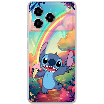 Силиконовый Чехол с Картинкой для ZTE Blade A76 Принт (Stitch, Стич) (69785-ysm028)