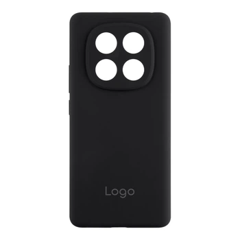 Чехол-накладка Liquid Silicone (AA) с защитой на камеру для Xiaomi Redmi Note 14 Pro 4G Black