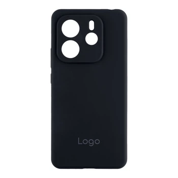 Чехол-накладка Liquid Silicone (AA) с защитой на камеру для Xiaomi Redmi Note 14 5G Black