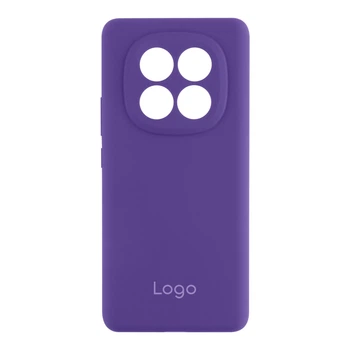 Чехол-накладка Liquid Silicone (AA) с защитой на камеру для Xiaomi Redmi Note 14 Pro+ 5G Elegant Purple