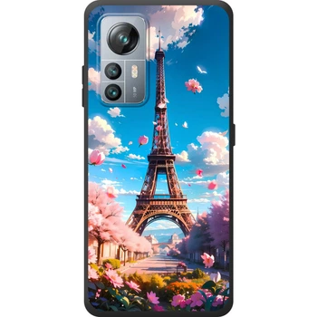 Силиконовый Чехол с Картинкой для Blackview A85 Принт (Париж, Эйфелева Башня) (69753-ysm035)