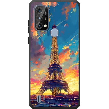 Силиконовый Чехол с Картинкой для Blackview A50 Принт (Париж, Эйфелева Башня) (69870-ysm038)