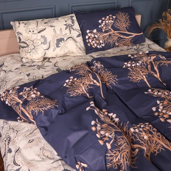 Комплект постельного белья Mirson Евро 200х220 см 17-0905 Gentle Flora Бязь (2200012434093)