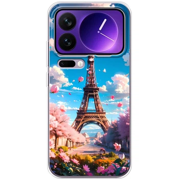 Силиконовый Чехол с Картинкой для Xiaomi 17 Pro Max Принт (Париж, Эйфелева Башня) (69727-ysm035)