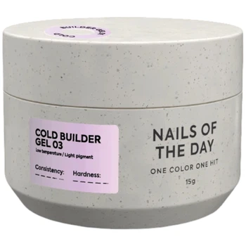 NAILSOFTHEDAY Cold Builder Gel 03 Рожевий гель для нарощування нігтів, 30 мл