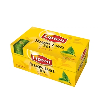 Чай Lipton Yellow Label Ліптон чорний 50пакетів
