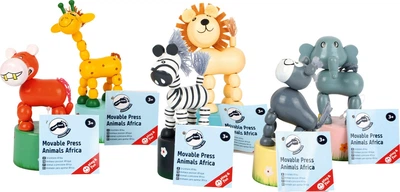 Zestaw figurek Small Foot drewniane dzikie zwierzęta 6 szt 5410492 (4020972079244)