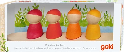Набір фігурок у човні Goki дерев'яні 5 елементів 5220343 (4013594584692)