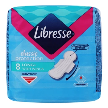 Гигиенические прокладки Libresse Classic Protection Long 8 шт (7322541233512)