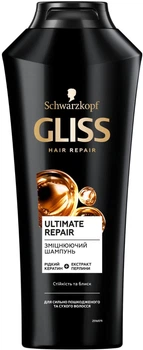 Укрепляющий шампунь GLISS Ultimate Repair для сильно поврежденных и сухих волос 400 мл (9000100663410)