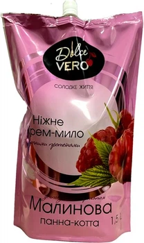Крем-мило Dolce Vero Малинова панна-котта Дой Пак 1.5 л (4820091147356)