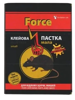 Клейкая ловушка Force от крыс и мышей малая 12*16,5 см(4820214192980)