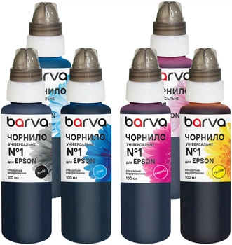 Комплект чернил Barva для Epson Universal Water Soluble №1 6х100 мл BK/C/M/Y/LC/LM (EU1-100-2MP)