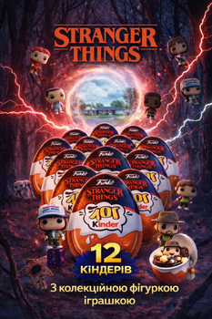 Киндер Joy 12 шт Pop Stranger Things "Дивні Дива" з колекційною фігуркою іграшкою