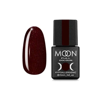 Гель-лак Gel Polish MOON FULL color Gel Polish, 8мл №317 шоколадно-вишневий з дрібним шимером, 5908254188770