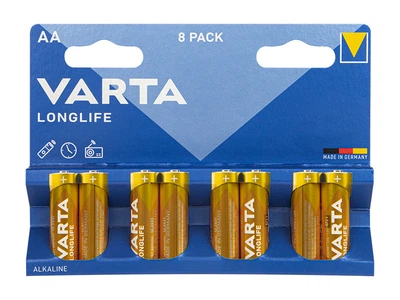 Батарейка Varta LONGLIFE АА Alkaline 1.5V 8шт 82-547#(цена за уп.8шт)