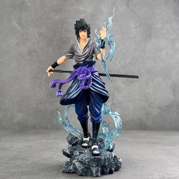 Аниме фигурка Sasuke Uchiha 25 см — коллекционная статуэтка Саске Учиха из ПВХ | Anime Figure Sasuke