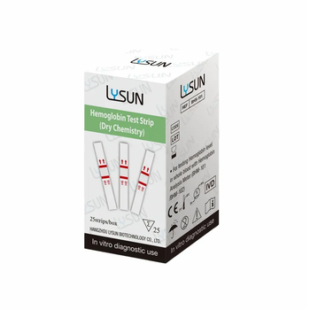 Тест-полоски для определения гемоглобина BHS-101_25 Lysun
