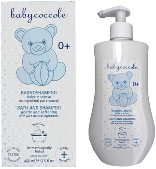 Шампунь і піна для ванни Babycoccole 2 в 1 з екстрактом із квітів лотоса 400 мл (8030009051415)
