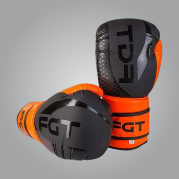 Боксерские перчатки FGT, Flex, 12oz, оранжевый/черный. (F2588/12)