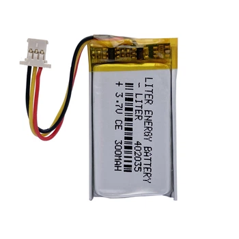 Аккумулятор для автомобильного видеорегистратора 70mai Smart Dash Cam 1S Midrive D06 402035, 3-pin, 3.7V, 300mAh