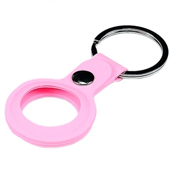 Чехол для Apple AirTag - Silicone Key Ring (Pink) HC [57208]