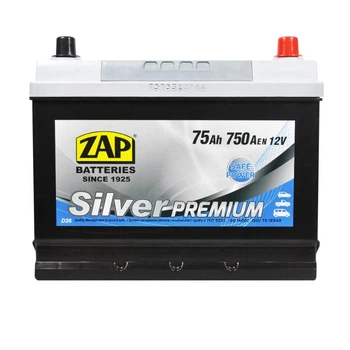 Автомобильный аккумулятор Zap Silver Premium Asia 75 Ah 750 A R+