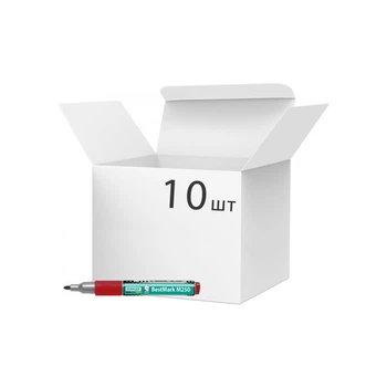 Маркер Stanger водостойкий, 1-3 мм, с гриппом красный 10 шт (MARKER-PER-STM250R10)