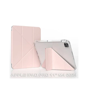 Чохол для планшета BeCover Ultra Slim Origami Transparent Apple iPad Pro 11" M4 2024 Pink