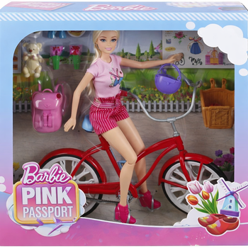 Лялька Mattel Barbie Pink Passport (0194735216062)