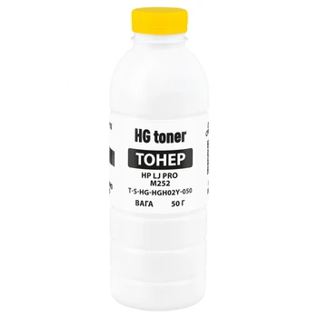 Тонер HP CLJ Pro M252 50г, yellow HG (TSM-HGH02Y-050)