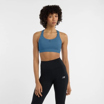 Жіночій синій топ New Balance NB Essential Train Bra 40 (L) (WB51035SET)