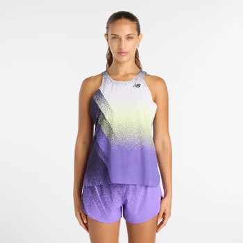 Женская майка New Balance Race Day Ultra Light Printed 36 (S) (WT61B671EPU)