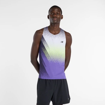 Мужская майка New Balance Race Day Ultra Light Printed 46 (S) (MT61934JEPU)