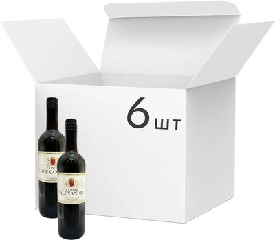 Упаковка вина Comte Alexandre Red столове червоне сухе 0.75 л 10.5% х 6 шт (3500611040954)