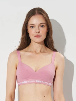 Бюстгальтер без косточек хлопковый Puma Women Padded Top 1P Hang 90786320 XS Orchid Pink (8720245669726)