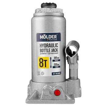 Домкрат гидравлический бутылочный Molder 8т 200-385мм MA29080