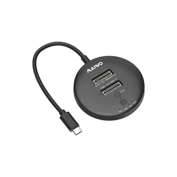 Док-станция для накопителей Maiwo 2NVMe M.2 SSD to USB3.2 Gen2 USB-C 10Gbps (K3026P2 grey)