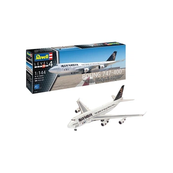 Сборная модель Revell Самолет Boeing 747-400 Iron Maiden Ed Force One, уровень 4, 1144 (RVL-03780)