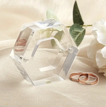 Коробочка для кілець Wedding Styduo dekory прозора (4578)