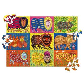 Пазл деревянный UkrainianPuzzles Звери Примаченко