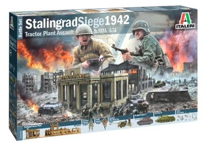 Збірна діорама битва 1:72 Сталінградська облога 1942 Tractor Plant Assault Battle Set Italeri 6193