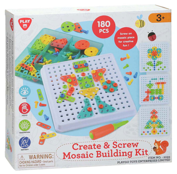 Zestaw konstrukcyjny Mozaika Playgo 180 elementów (4892401020994)