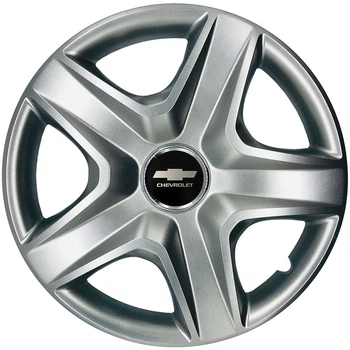 Автомобильные модельные колпаки R13 Chevrolet 101 4шт, SJS, серебристые