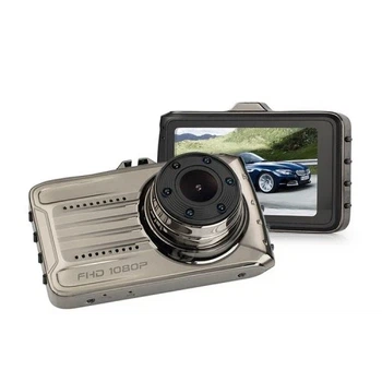 Автомобильный видеорегистратор DVR 666 с LCD дисплеем для записи поездок Черный