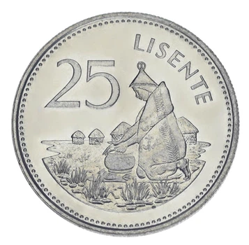 Монета Лесото 25 лисенте 1985 UNC
